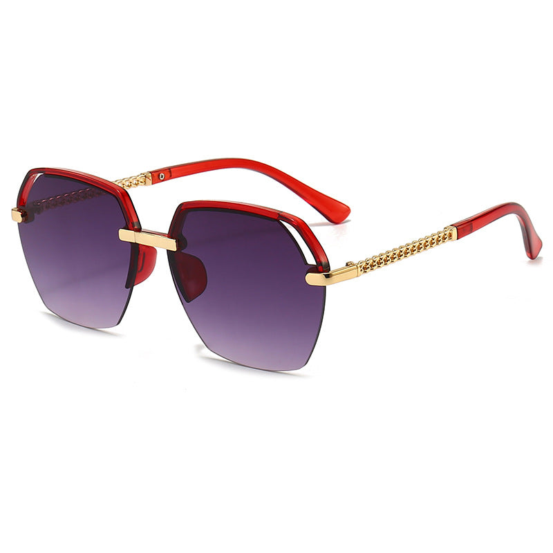 Wholesale Large Frame Metal PC Sunglasses
